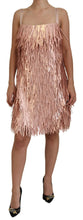 Pink Tinsel Sleeveless Shift A-line Dress Dolce & Gabbana