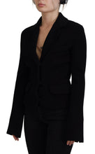 Black Button Cardigan Blazer Viscose Jacket Dolce & Gabbana