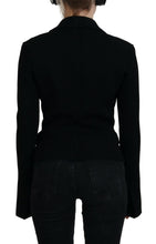 Black Button Cardigan Blazer Viscose Jacket Dolce & Gabbana