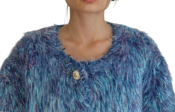 Multicolor Polyester Fringes Coat Jacket Dolce & Gabbana