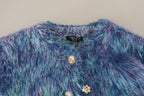Multicolor Polyester Fringes Coat Jacket Dolce & Gabbana