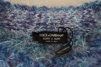 Multicolor Polyester Fringes Coat Jacket Dolce & Gabbana