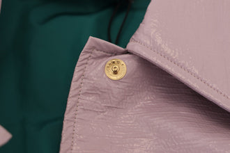 Purple Cotton Button Down Cropped Jacket Dolce & Gabbana