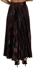 Brown Polyester High Waist A-line Maxi Skirt Dolce & Gabbana