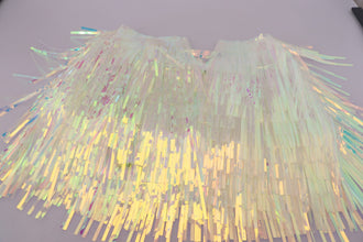 Multicolor Iridescent Fringed Tulle Skirt Dolce & Gabbana