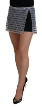 White Logo See Through A-line Mini Skirt Dolce & Gabbana