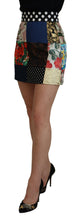 Multicolor Majolica Patchwork Mini Skirt Dolce & Gabbana