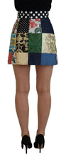Multicolor Majolica Patchwork Mini Skirt Dolce & Gabbana