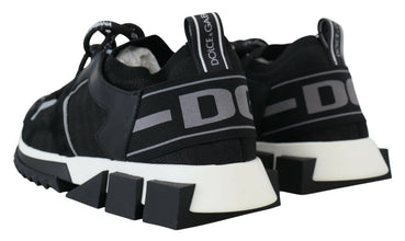 Black Mesh Sorrento Trekking Sneakers Shoes Dolce & Gabbana