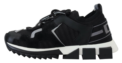 Black Mesh Sorrento Trekking Sneakers Shoes Dolce & Gabbana