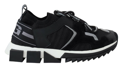 Black Mesh Sorrento Trekking Sneakers Shoes Dolce & Gabbana