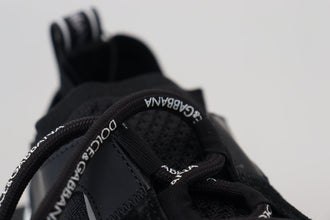 Black Mesh Sorrento Trekking Sneakers Shoes Dolce & Gabbana