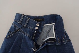 Blue High Waist Denim Cotton Stretch Jeans Dolce & Gabbana