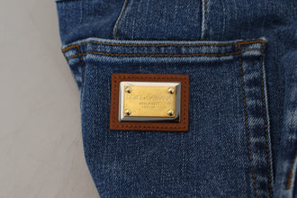 Blue High Waist Denim Cotton Stretch Jeans Dolce & Gabbana