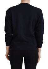 Black Printed Long Sleeves Pullover Sweater Philippe Model