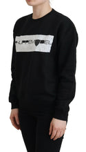Black Printed Long Sleeves Pullover Sweater Philippe Model