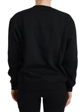 Black Printed Long Sleeves Pullover Sweater Philippe Model