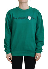 Green Printed Long Sleeves Pullover Sweater Philippe Model