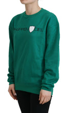 Green Printed Long Sleeves Pullover Sweater Philippe Model