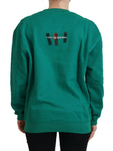 Green Printed Long Sleeves Pullover Sweater Philippe Model