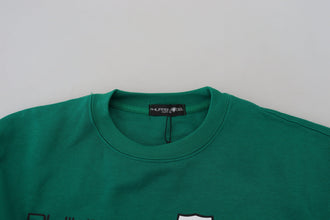 Green Printed Long Sleeves Pullover Sweater Philippe Model