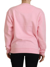 Pink Printed Long Sleeves Pullover Sweater Philippe Model