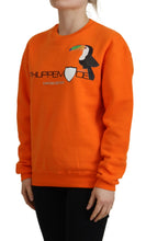 Orange Printed Long Sleeves Pullover Sweater Philippe Model