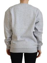 Gray Printed Long Sleeves Pullover Sweater Philippe Model