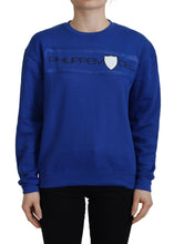 Blue Printed Long Sleeves Pullover Sweater Philippe Model