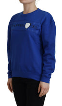 Blue Printed Long Sleeves Pullover Sweater Philippe Model