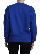 Blue Printed Long Sleeves Pullover Sweater Philippe Model