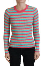 Multicolor Crewneck Pullover Silk Sweater Dolce & Gabbana