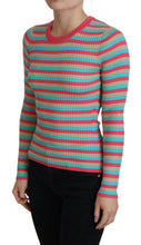 Multicolor Crewneck Pullover Silk Sweater Dolce & Gabbana
