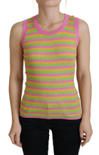 Multicolor Silk Vest Pullover Tank Top Dolce & Gabbana