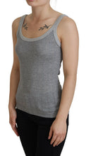 Gray Cotton Modal Canotta Tank Top T-shirt Dolce & Gabbana