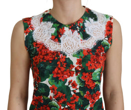 White Floral Wool Lace Vest Tank Top Dolce & Gabbana