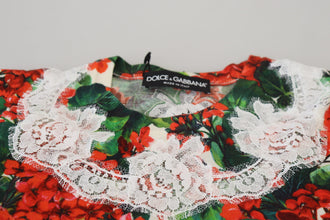 White Floral Wool Lace Vest Tank Top Dolce & Gabbana