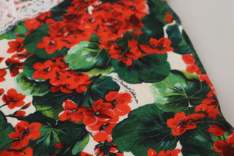 White Floral Wool Lace Vest Tank Top Dolce & Gabbana