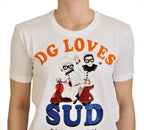 White Cotton DG Loves SUD  T-shirt Dolce & Gabbana