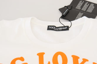 White Cotton DG Loves SUD  T-shirt Dolce & Gabbana