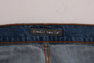 Blue Wash Torn Dunfermile Slim Fit Jeans Frankie Morello