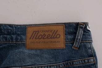 Blue Wash Torn Dunfermile Slim Fit Jeans Frankie Morello
