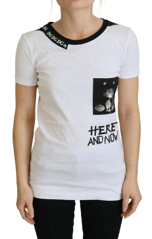 White Cotton T-shirt Crewneck T-shirt Dolce & Gabbana