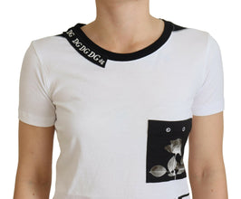 White Cotton T-shirt Crewneck T-shirt Dolce & Gabbana