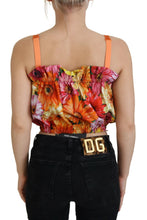 Blouse Cropped Floral Cotton Tank Top Dolce & Gabbana