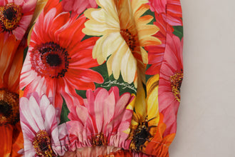 Blouse Cropped Floral Cotton Tank Top Dolce & Gabbana
