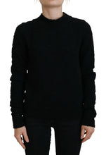 Black Wool Knit Crewneck Pullover Sweater Dolce & Gabbana