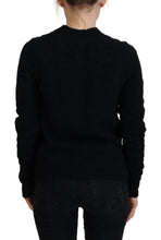 Black Wool Knit Crewneck Pullover Sweater Dolce & Gabbana