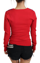 Multicolor Viscose Square Neck Pullover Sweater Dolce & Gabbana
