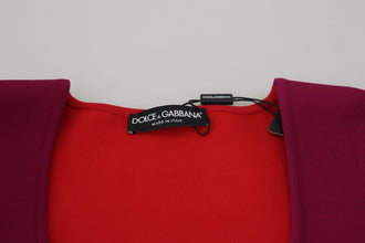 Multicolor Viscose Square Neck Pullover Sweater Dolce & Gabbana